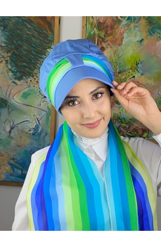 Grün Praktischer Turban 214MAYŞAP02-04