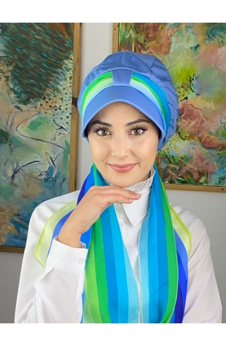 Grün Praktischer Turban 214MAYŞAP02-04