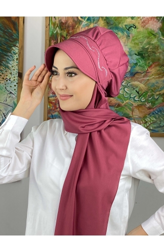 Dark Dusty Rose Ready to wear Turban 2014MAYŞAP20-11t