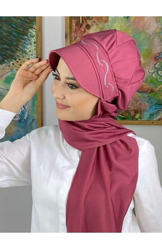 Dark Dusty Rose Ready to wear Turban 2014MAYŞAP20-11t