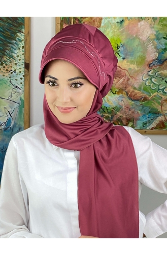 Dark Dusty Rose Ready to wear Turban 2014MAYŞAP20-11t