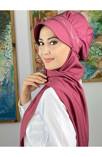 Dark Dusty Rose Ready to wear Turban 2014MAYŞAP20-11t