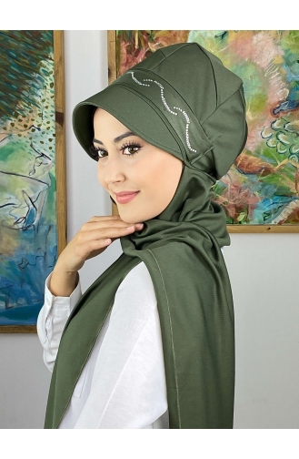 Henna-Grün Praktischer Turban 2014MAYŞAP20-12
