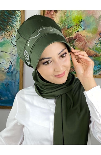 Henna Green Ready to Wear Turban 2014MAYŞAP20-12