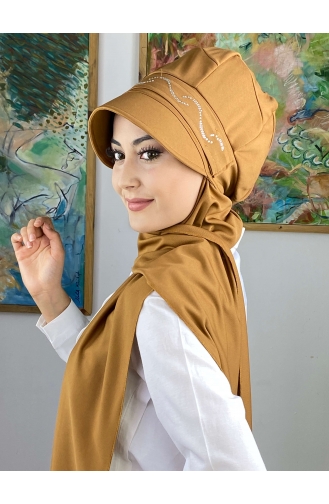 Dark Mustard Ready to wear Turban 2014MAYŞAP20-02