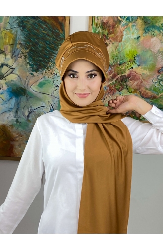 Dark Mustard Ready to Wear Turban 2014MAYŞAP20-02