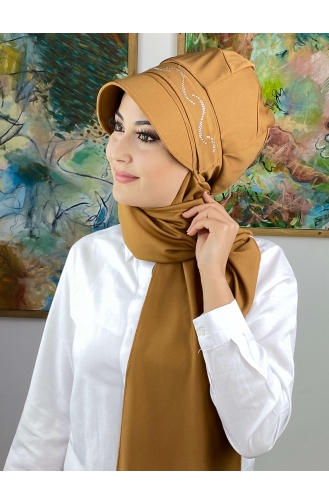 Dark Mustard Ready to Wear Turban 2014MAYŞAP20-02