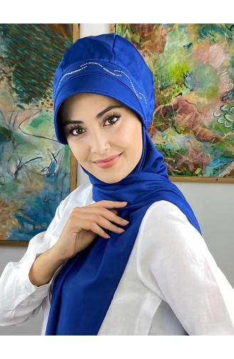 Saks-Blau Praktischer Turban 2014MAYŞAP20-04