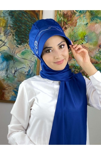 Saks-Blau Praktischer Turban 2014MAYŞAP20-04