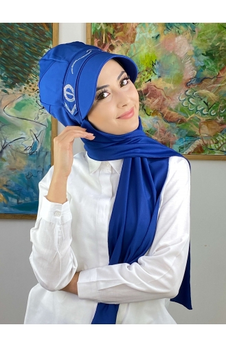 Saks-Blau Praktischer Turban 2014MAYŞAP20-04