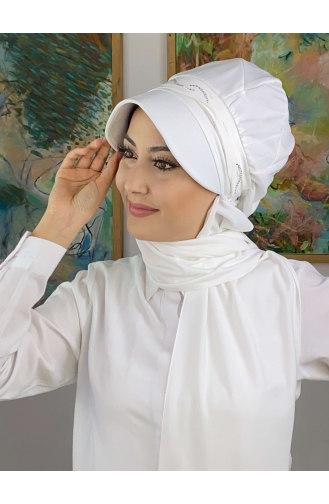Weiß Praktischer Turban 2014MAYŞAP20-05