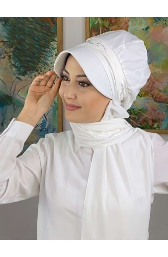 White Ready to wear Turban 2014MAYŞAP20-05