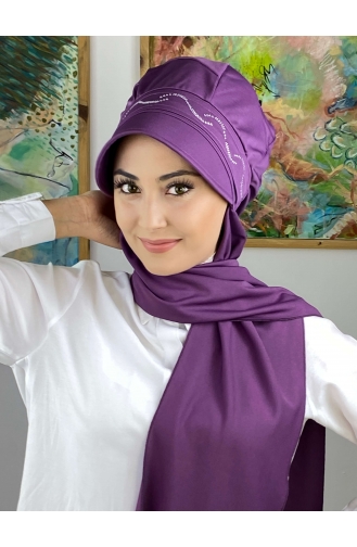 Purple Ready to Wear Turban 2014MAYŞAP20-07