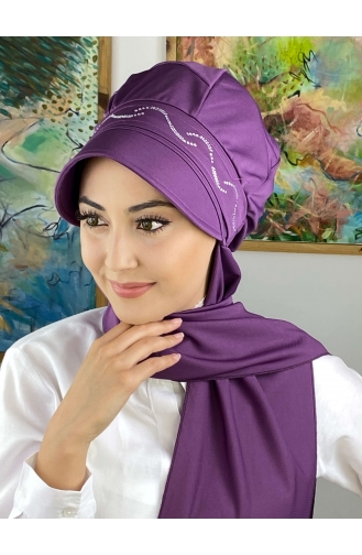 Purple Ready to Wear Turban 2014MAYŞAP20-07