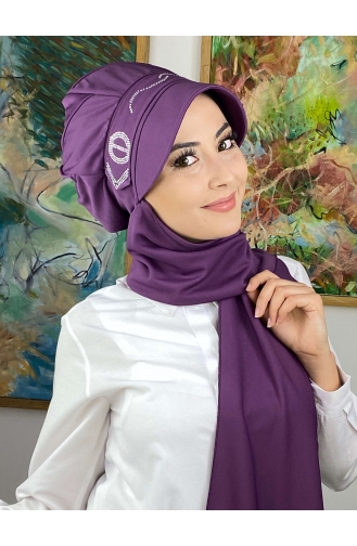 Purple Ready to Wear Turban 2014MAYŞAP20-07