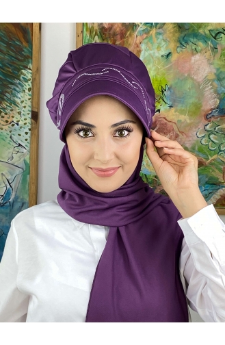 Purple Ready to Wear Turban 2014MAYŞAP20-07