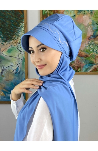 Sky Blue Ready to wear Turban 2014MAYŞAP20-09