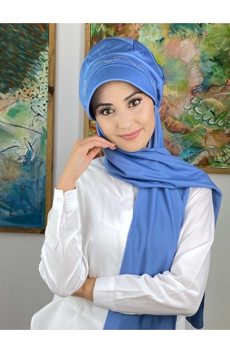 Sky Blue Ready to wear Turban 2014MAYŞAP20-09