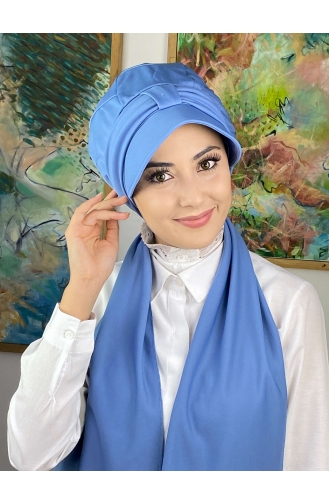 Turban Pret-a-Porter Bleu 114MAYŞAP01-01