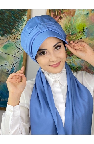 Blue Ready to Wear Turban 114MAYŞAP01-01