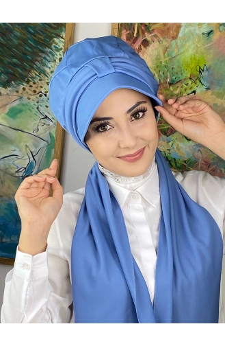 Turban Pret-a-Porter Bleu 114MAYŞAP01-01