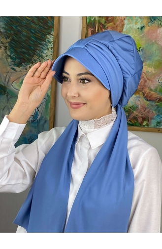 Blue Ready to Wear Turban 114MAYŞAP01-01