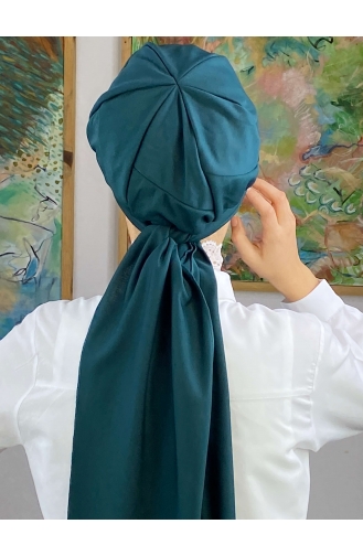 Light Mint Green Ready to Wear Turban 114MAYŞAP01-03