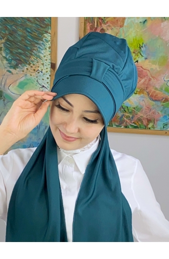 Light Mint Green Ready to wear Turban 114MAYŞAP01-03