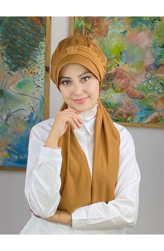 Mustard Ready to wear Turban 114MAYŞAP01-06