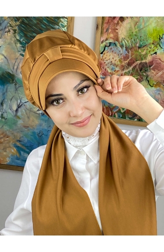 Mustard Ready to wear Turban 114MAYŞAP01-06