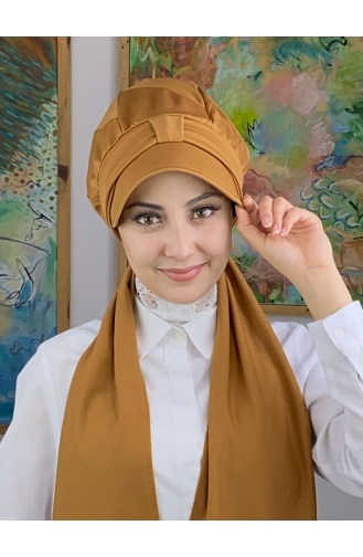 Mustard Ready to wear Turban 114MAYŞAP01-06