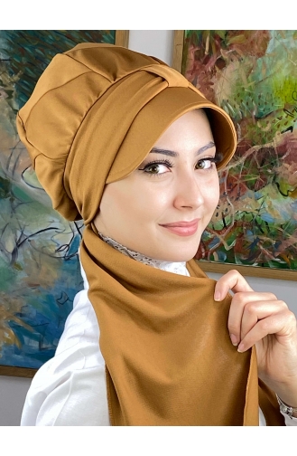 Mustard Ready to wear Turban 114MAYŞAP01-06