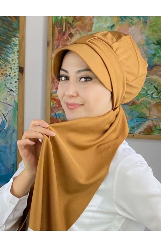 Mustard Ready to wear Turban 114MAYŞAP01-06