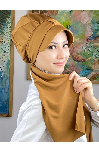 Mustard Ready to Wear Turban 114MAYŞAP01-06