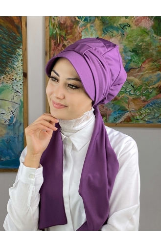 Purple Ready to wear Turban 3NZL705223-10