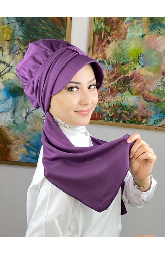 Purple Ready to wear Turban 3NZL705223-10