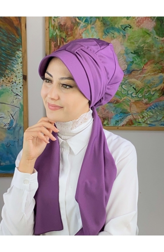 Lila Praktischer Turban 3NZL705223-10