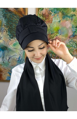 Black Ready to Wear Turban 3NZL705223-11