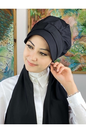 Black Ready to Wear Turban 3NZL705223-11