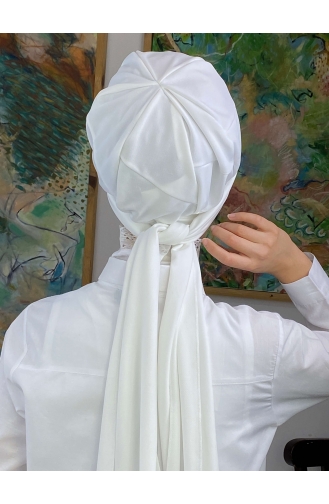 Weiß Praktischer Turban 3NZL705223-01