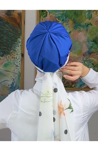 Saxon blue Ready to wear Turban 3NZL705223-04