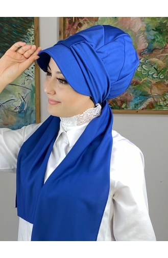 Saxon blue Ready to wear Turban 3NZL705223-04