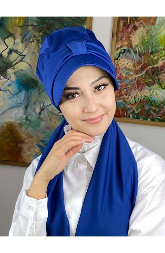 Saxon blue Ready to wear Turban 3NZL705223-04