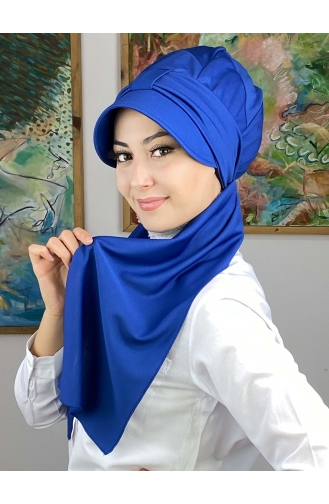 Saxon blue Ready to wear Turban 3NZL705223-04