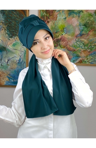 Nefti Yeşil Ready to wear Turban 3NZL705223-05