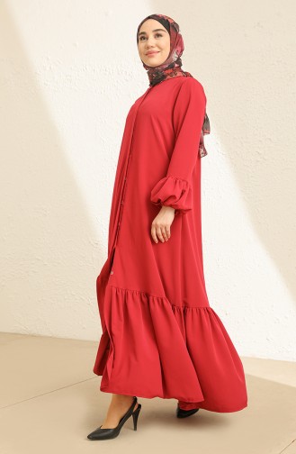 Claret red Abaya 2226-04