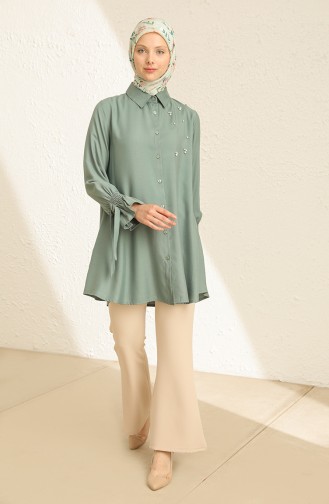 Green Overhemdblouse 2224-05