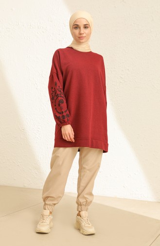 Claret Red Sweatshirt 3357-03