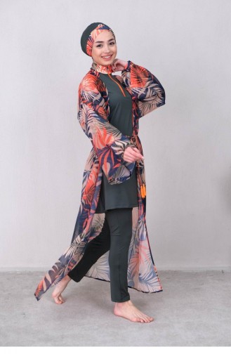 Marina Haki Kadın Kimono P2204