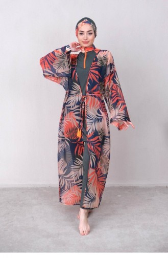 Marina Haki Kadın Kimono P2204
